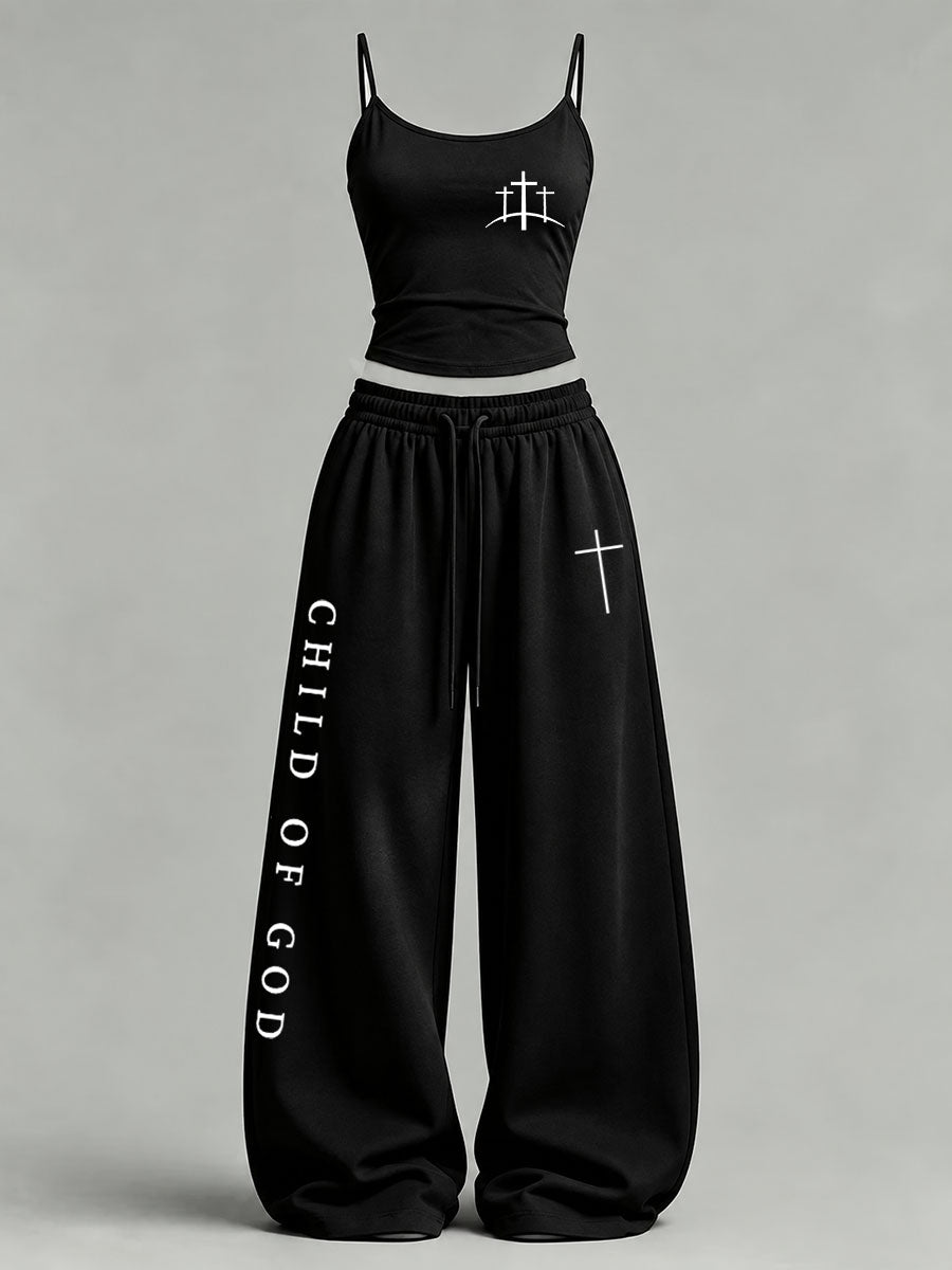 Women's 'Child of God' Printed Casual Set
