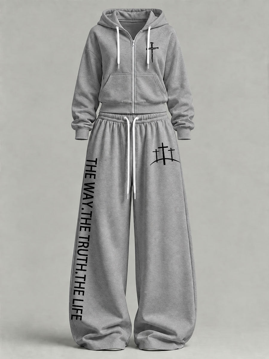 Women's 'The Way The Truth The Life' Printed Casual Set