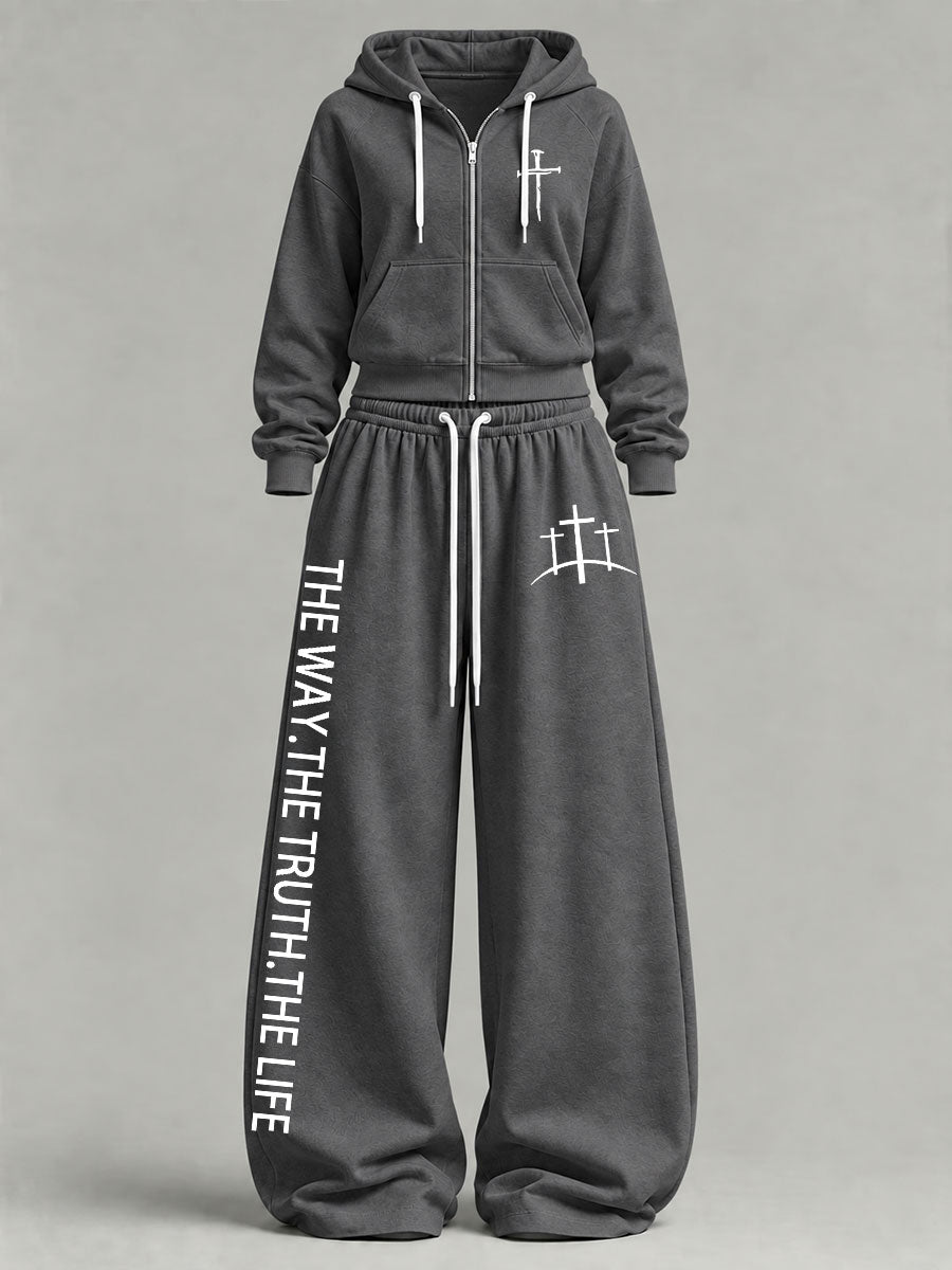 Women's 'The Way The Truth The Life' Printed Casual Set
