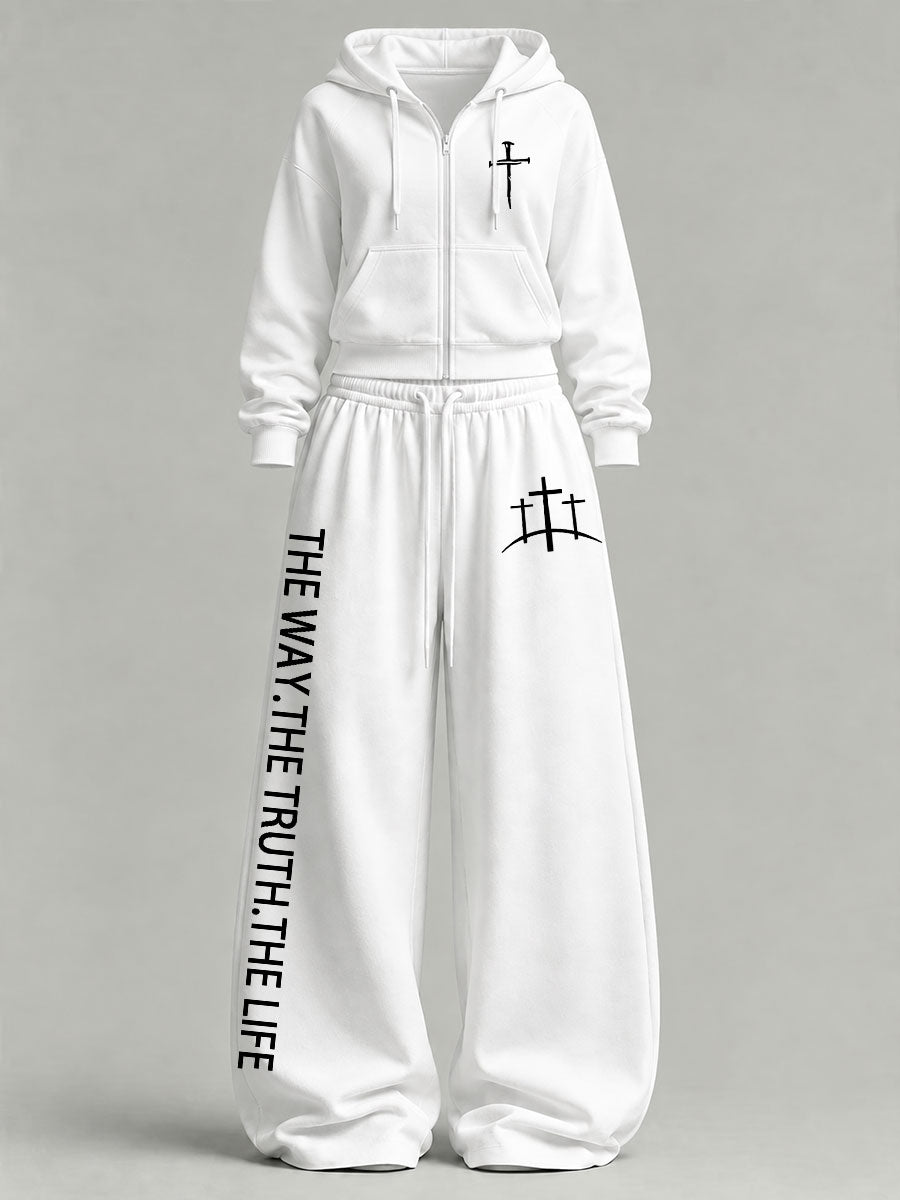 Women's 'The Way The Truth The Life' Printed Casual Set