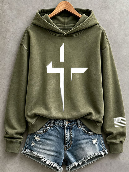Women's Faith Cross Hoodie