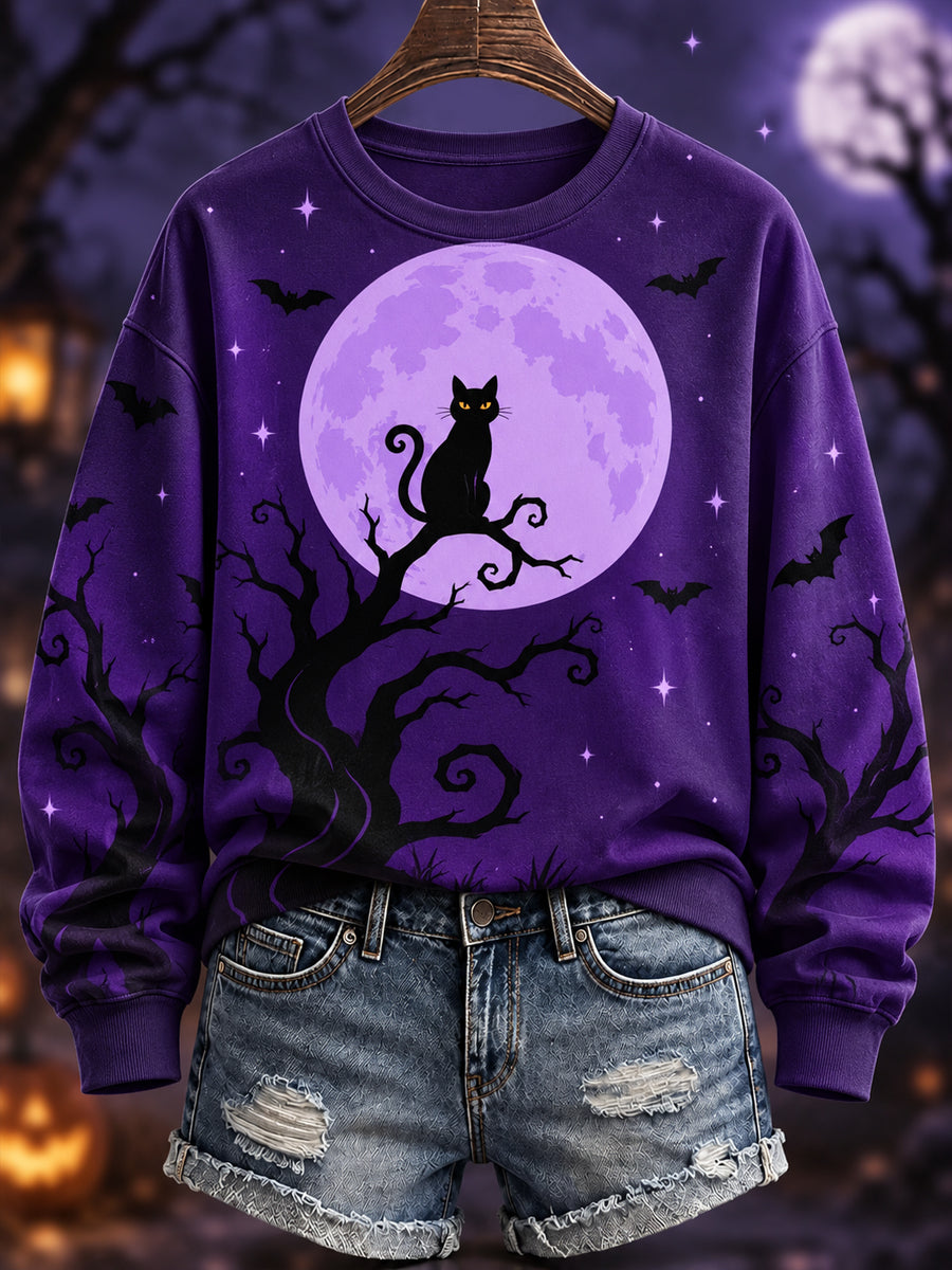 Women's Halloween Print Casual Sweatshirt