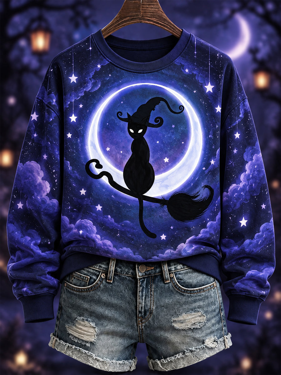 Women's Halloween Print Casual Sweatshirt