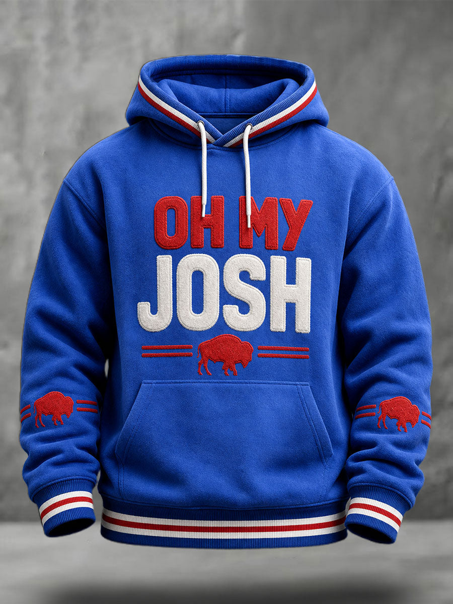 Unisex Football Lover Buf Art Prtinted Hoodie