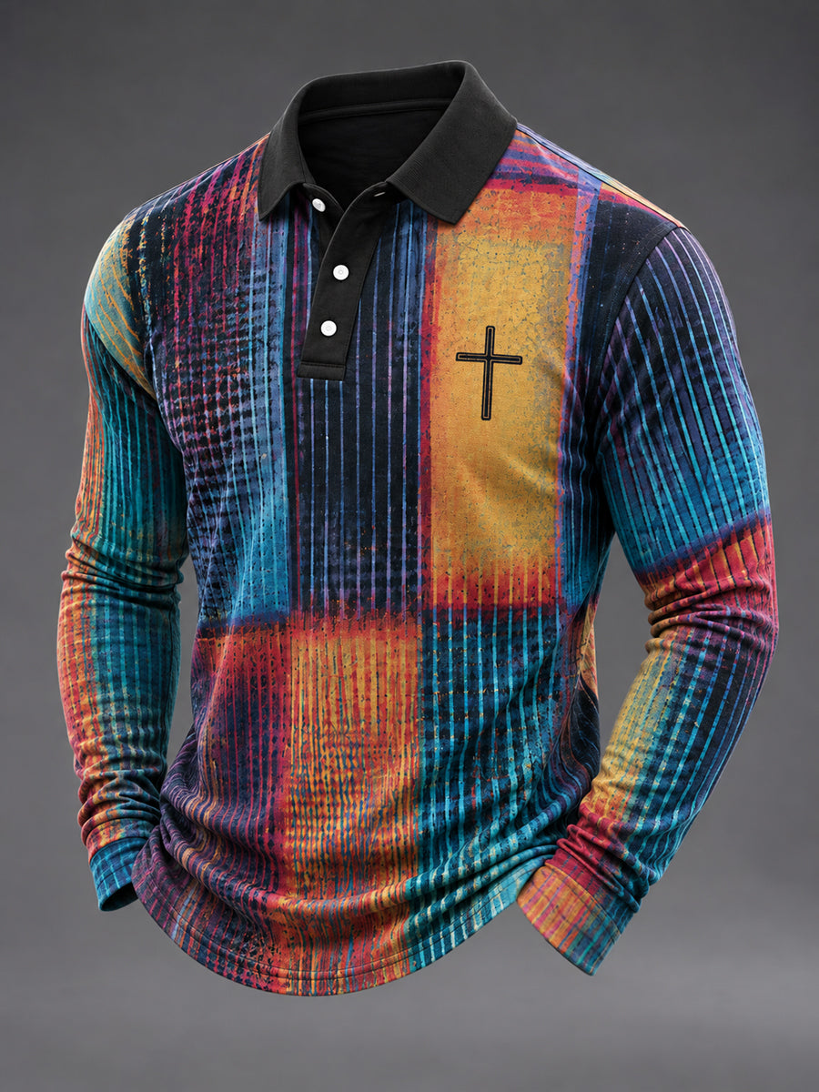 Men's Faith Print Casual Top