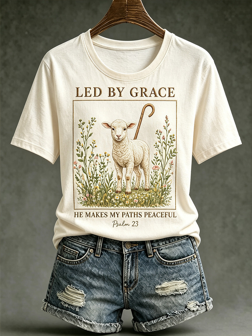 Women's Faith-Themed Pattern Printed Causal short-sleeved T-shirt