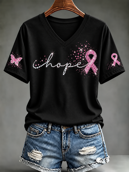 Women's Breast Cancer Short-sleeved T-shirt