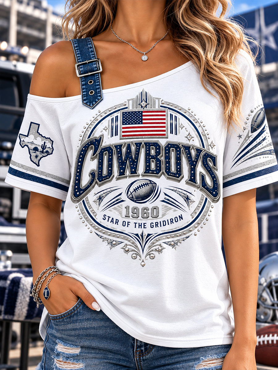 Women's Dallas Cowboys Off-Shoulder Sweatshirt