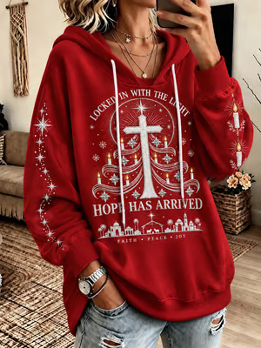 Women's Jesus Christmas Printed Regular Sweatshirt