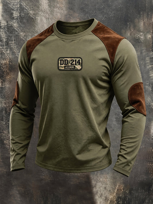 Men's Casual Veterans Day Print T-shirt