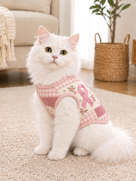 Breast Cancer Awareness Cat Vests