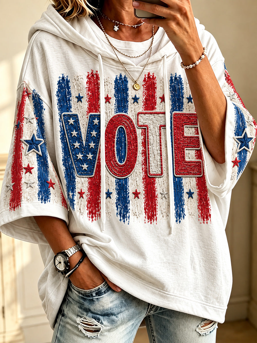 Women’s Vote Print Comfy Hoodie