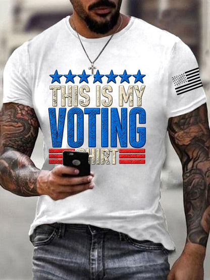 Men's This Is My Voting Shirt Casual Tee