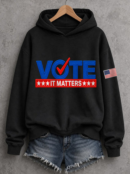 Women's Vote It Matters Casual Hoodie