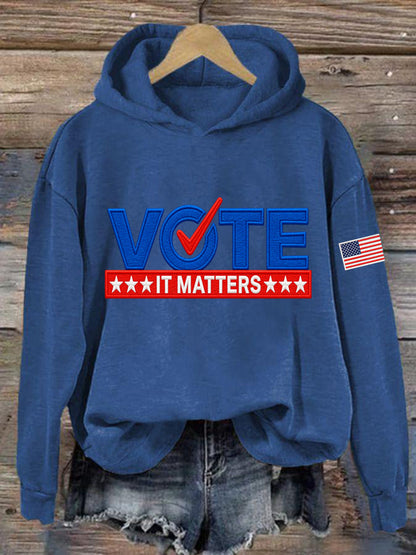 Women's Vote It Matters Casual Hoodie