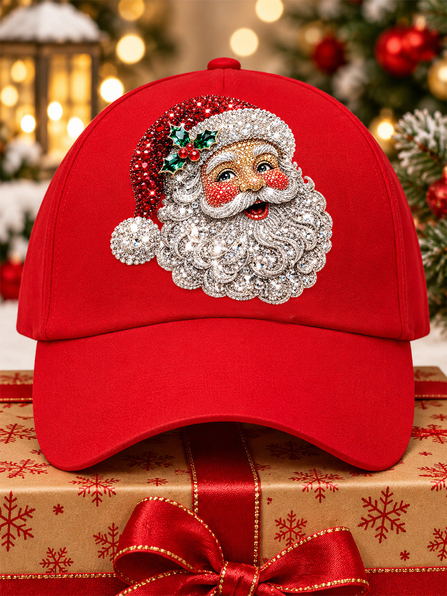 Unisex Santa Claus Print Casual Hat