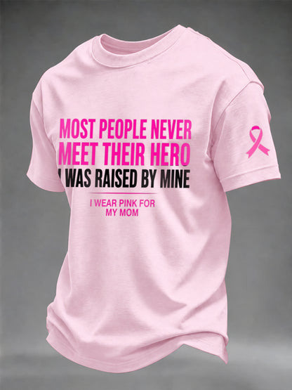 Men's Breast Cancer Awareness Real Men Wear Pink T-Shirt