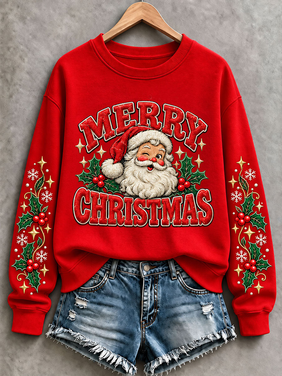 Women's Christmas Santa Claus Regular Sweatshirt