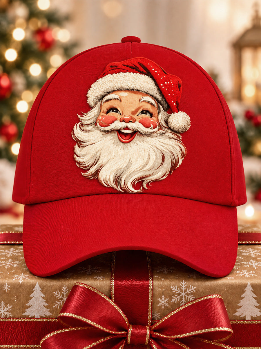 Unisex Christmas Santa Print Hat