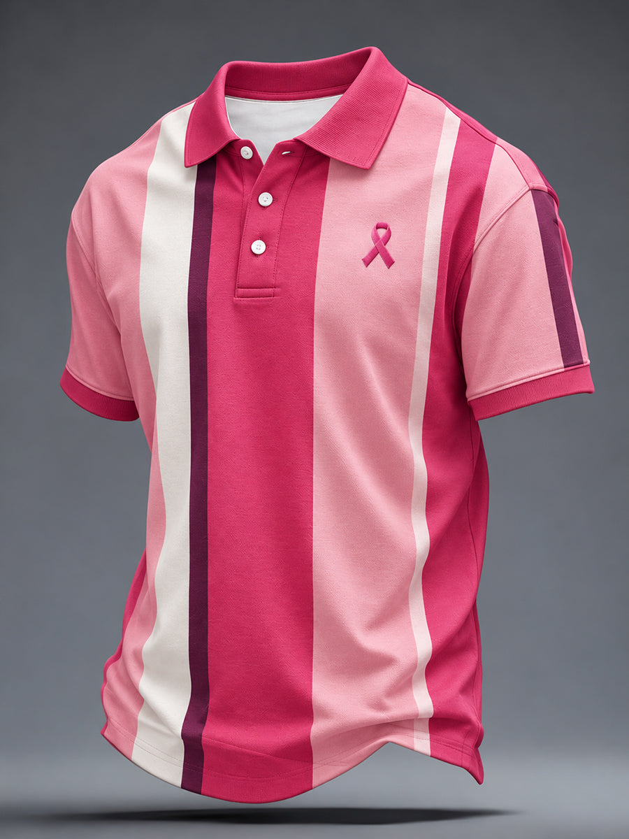 Men's Breast Cancer Awareness Real Men Wear Pink Shirt