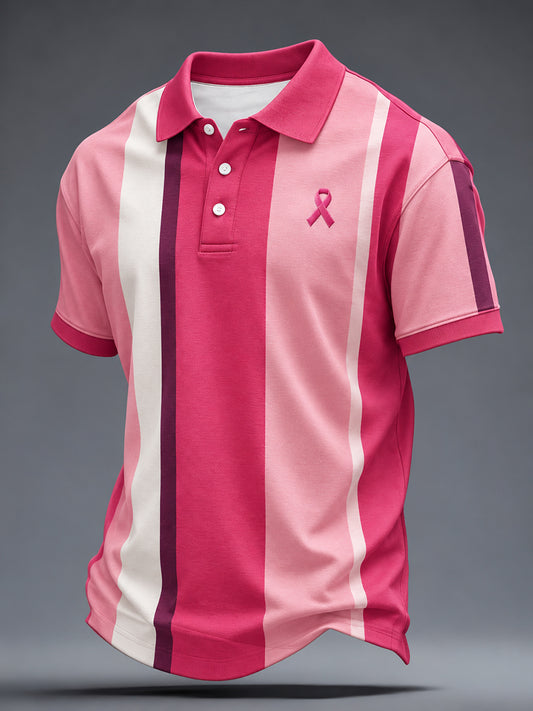 Men's Breast Cancer Awareness Real Men Wear Pink Shirt