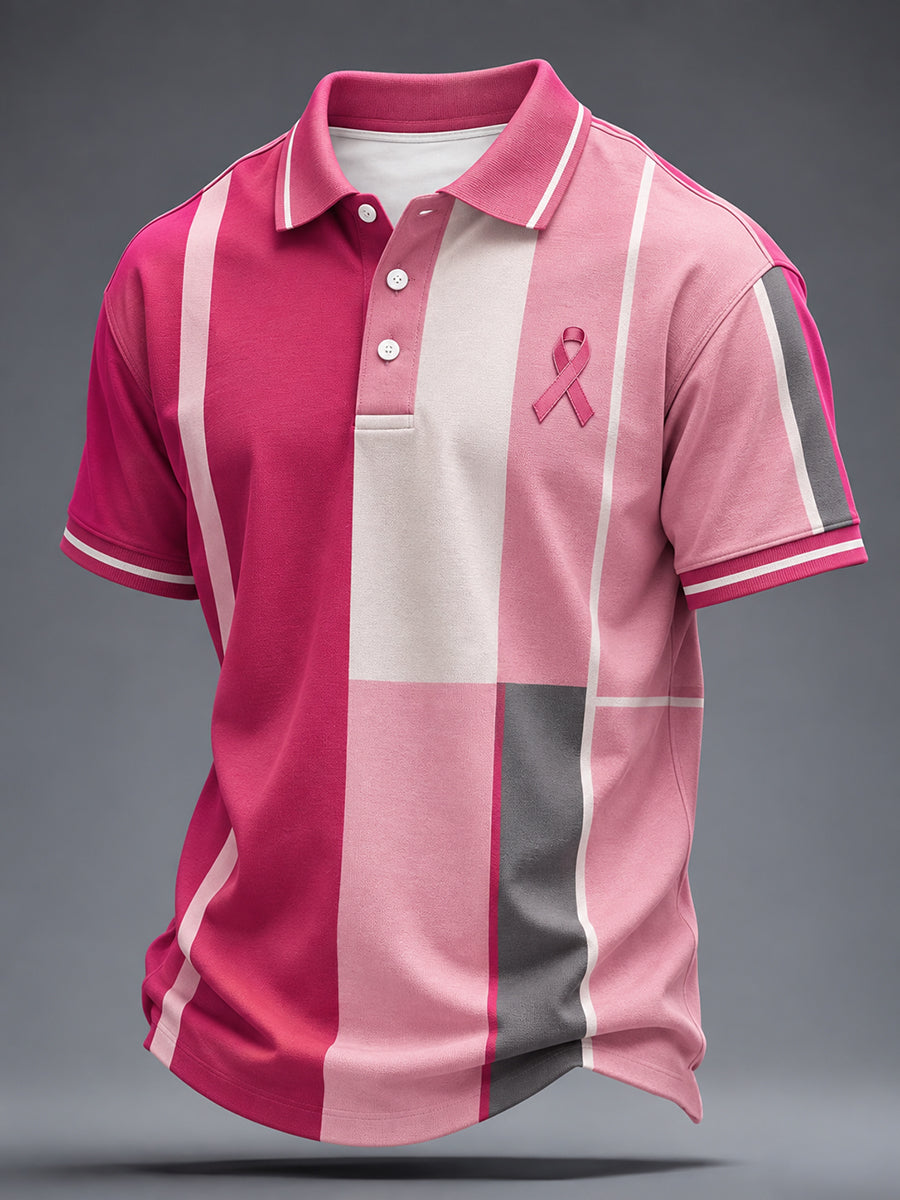 Men's Breast Cancer Awareness Real Men Wear Pink Shirt