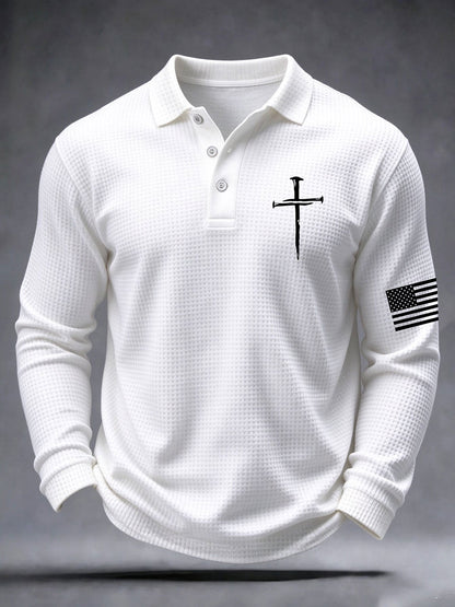 Men's Christian Art Cross Waffle Top
