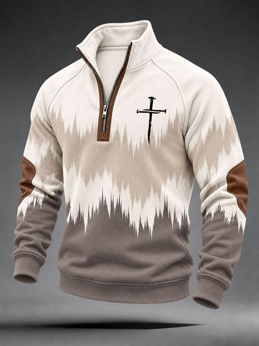 Men's Christian Art Cross Sweatshirt