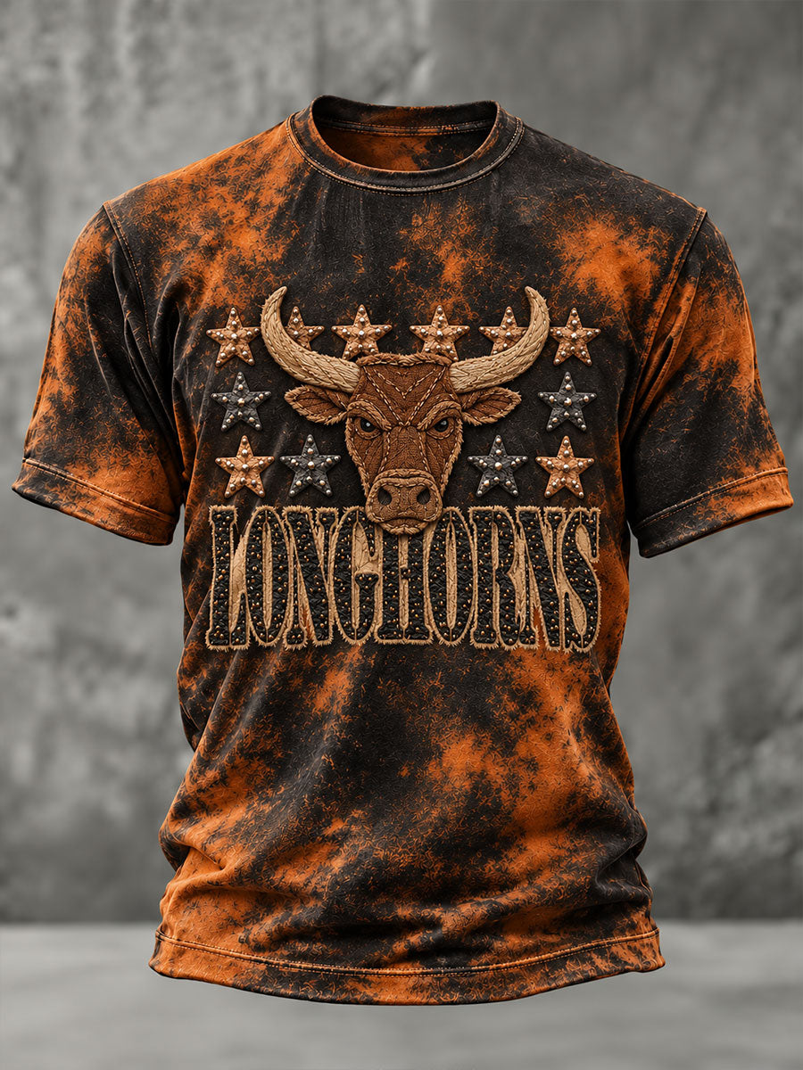 Men's Football Game Day Print Casual T-shirt