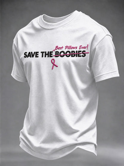 Men's Breast Cancer Awareness Real Men Wear Pink T-shirt
