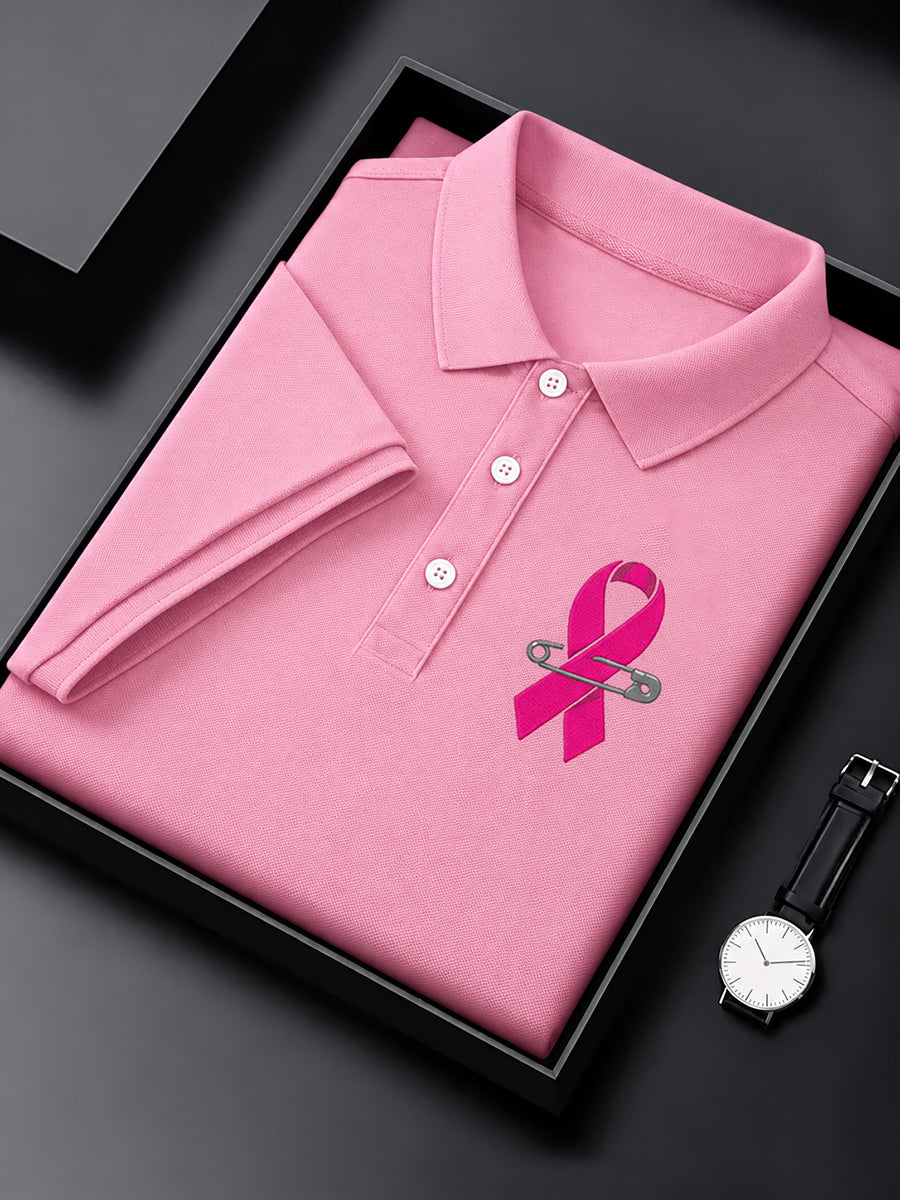 Men's Breast Cancer Awareness Real Men Wear Pink Shirt