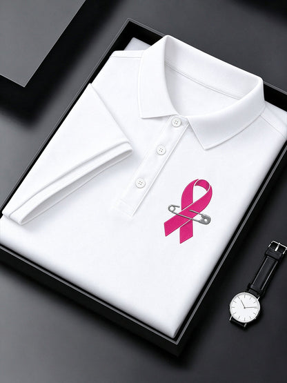Men's Breast Cancer Awareness Real Men Wear Pink Shirt