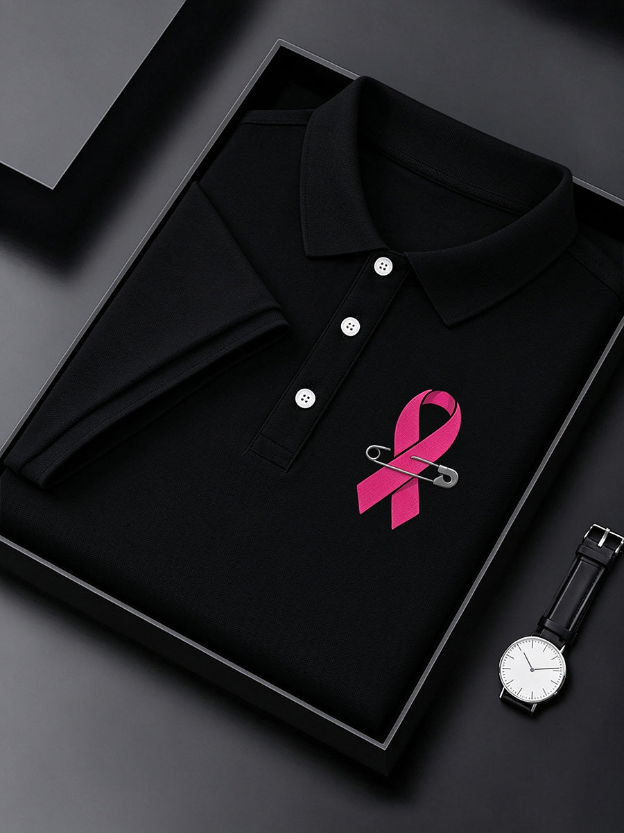 Men's Breast Cancer Awareness Real Men Wear Pink Shirt
