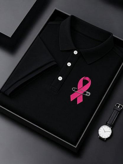 Men's Breast Cancer Awareness Real Men Wear Pink Shirt