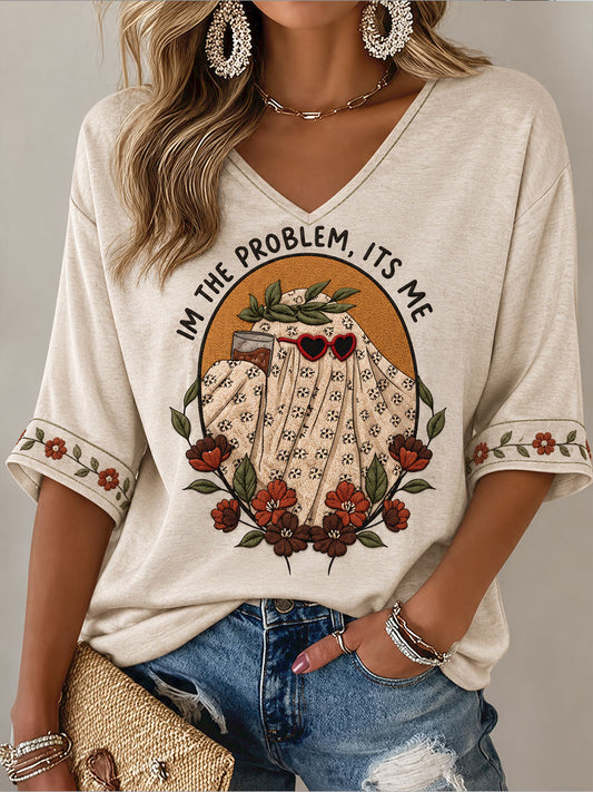 Women's Music Lover Art Printed T-Shirt