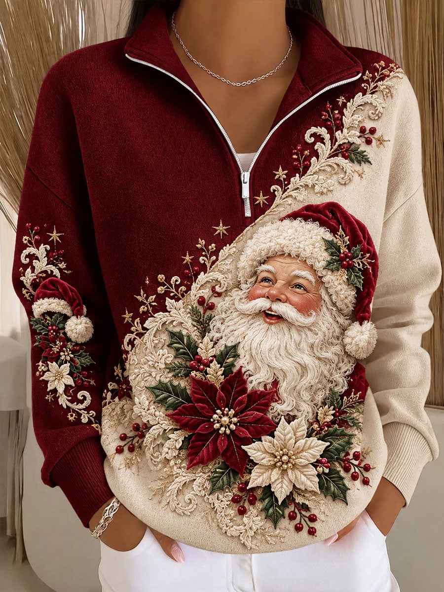 Women's Christmas Winter Santa Claus Sweatshirt