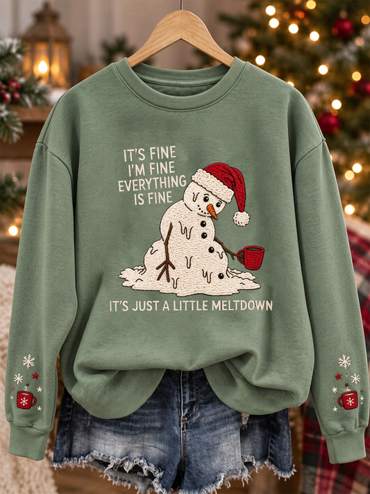 Women's Fun Christmas printed Regular Sweatshirt
