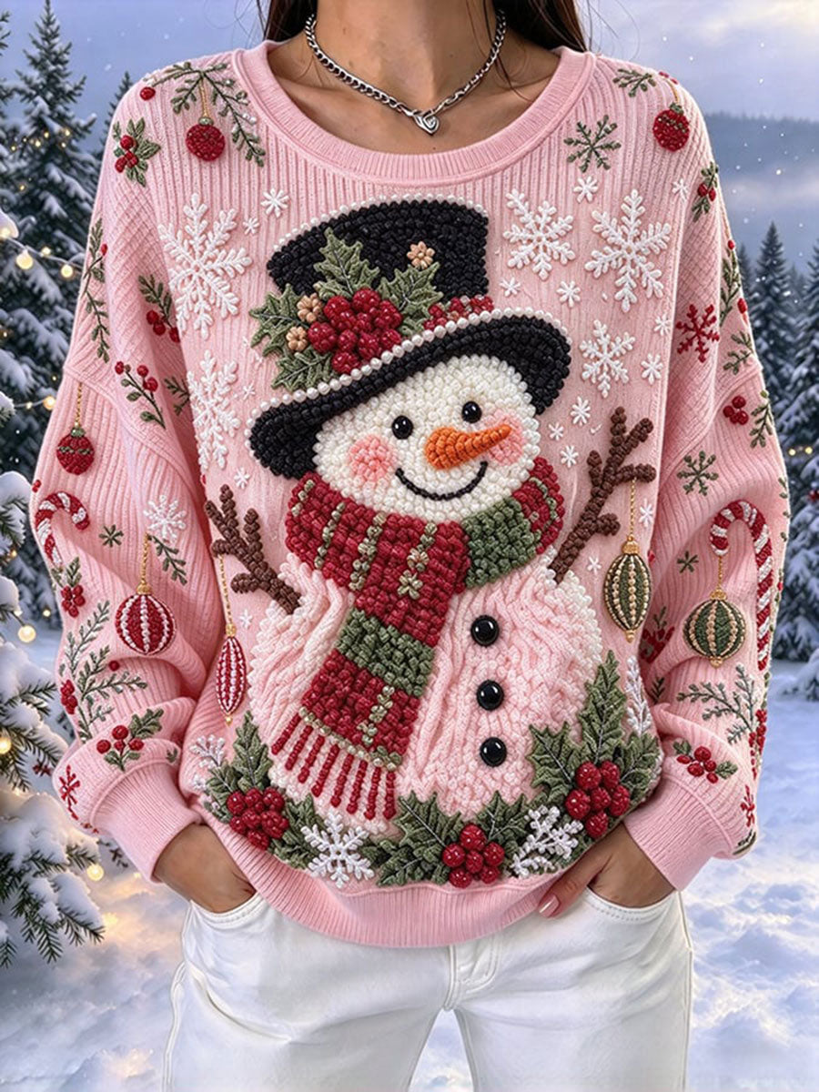 Women's Christmas Print Casual Sweatshirt