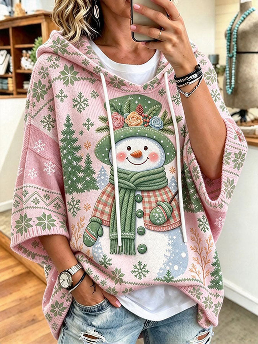 Women's Christmas Print Casual Hoodie