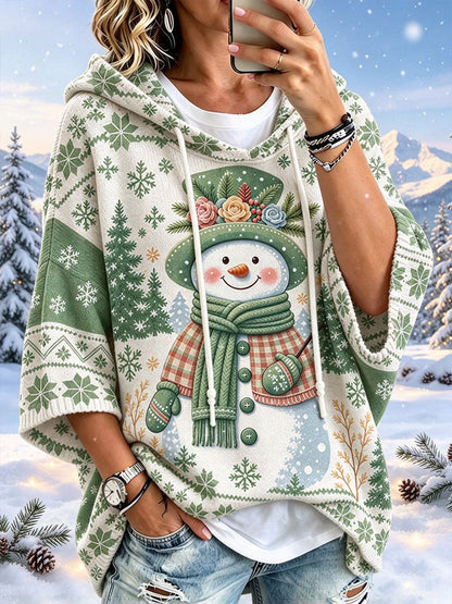 Women's Christmas Print Casual Hoodie