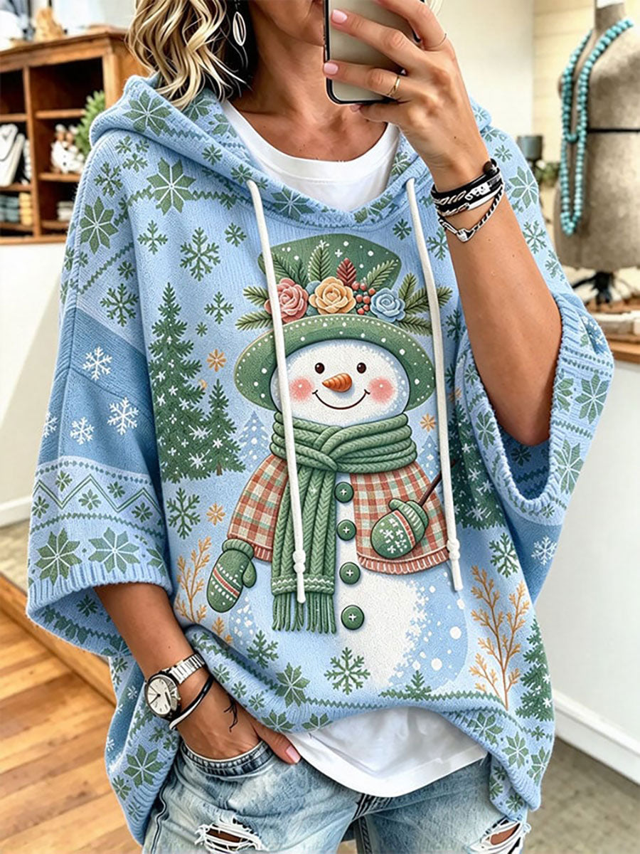 Women's Christmas Print Casual Hoodie