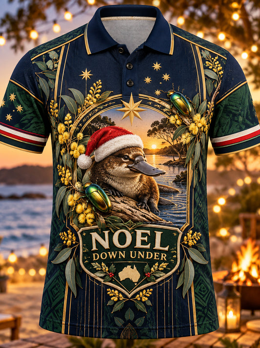 Men's Australia Christmas Short Sleeve Shirt