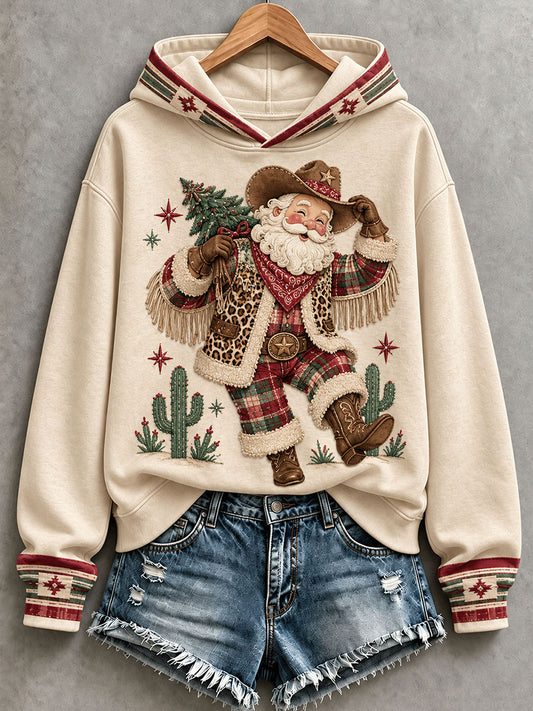 Women's Western Santa Hoodie