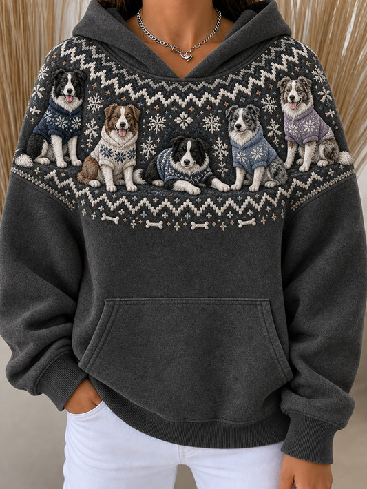 Women's Australian Shepherds Pattern Causal Hoodies