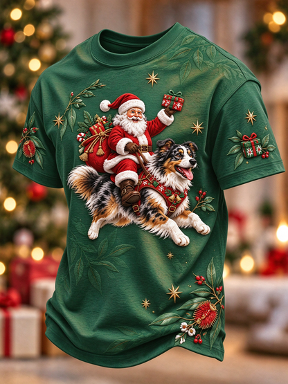 Men's Christmas in Australia Printed short sleeves t-shirt