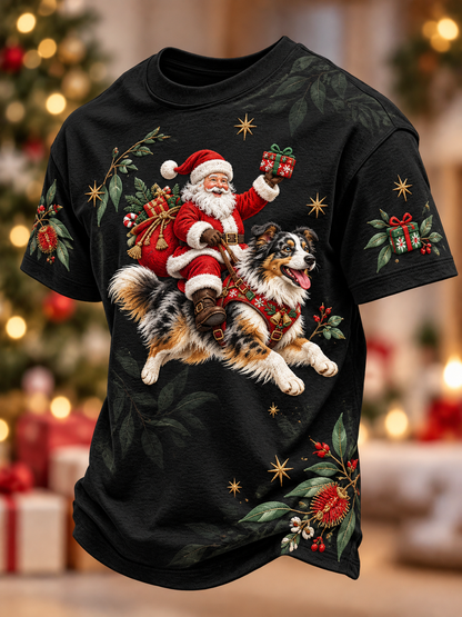 Men's Christmas in Australia Printed short sleeves t-shirt