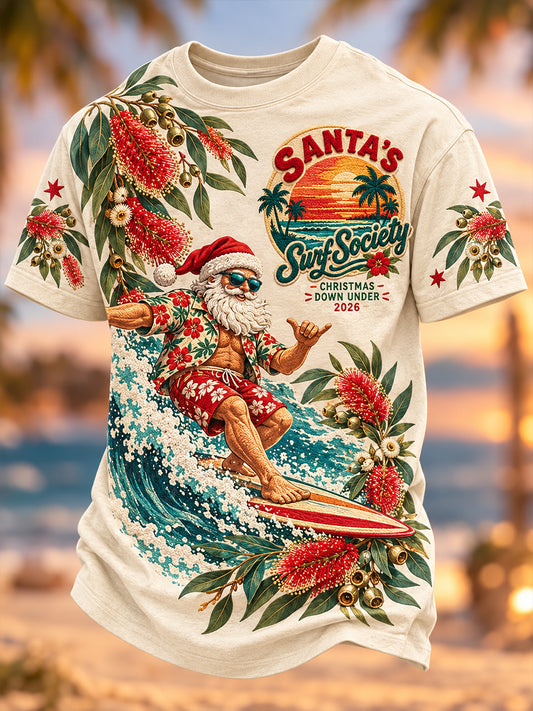 Men's Christmas In Australia Short Sleeves T-Shirt