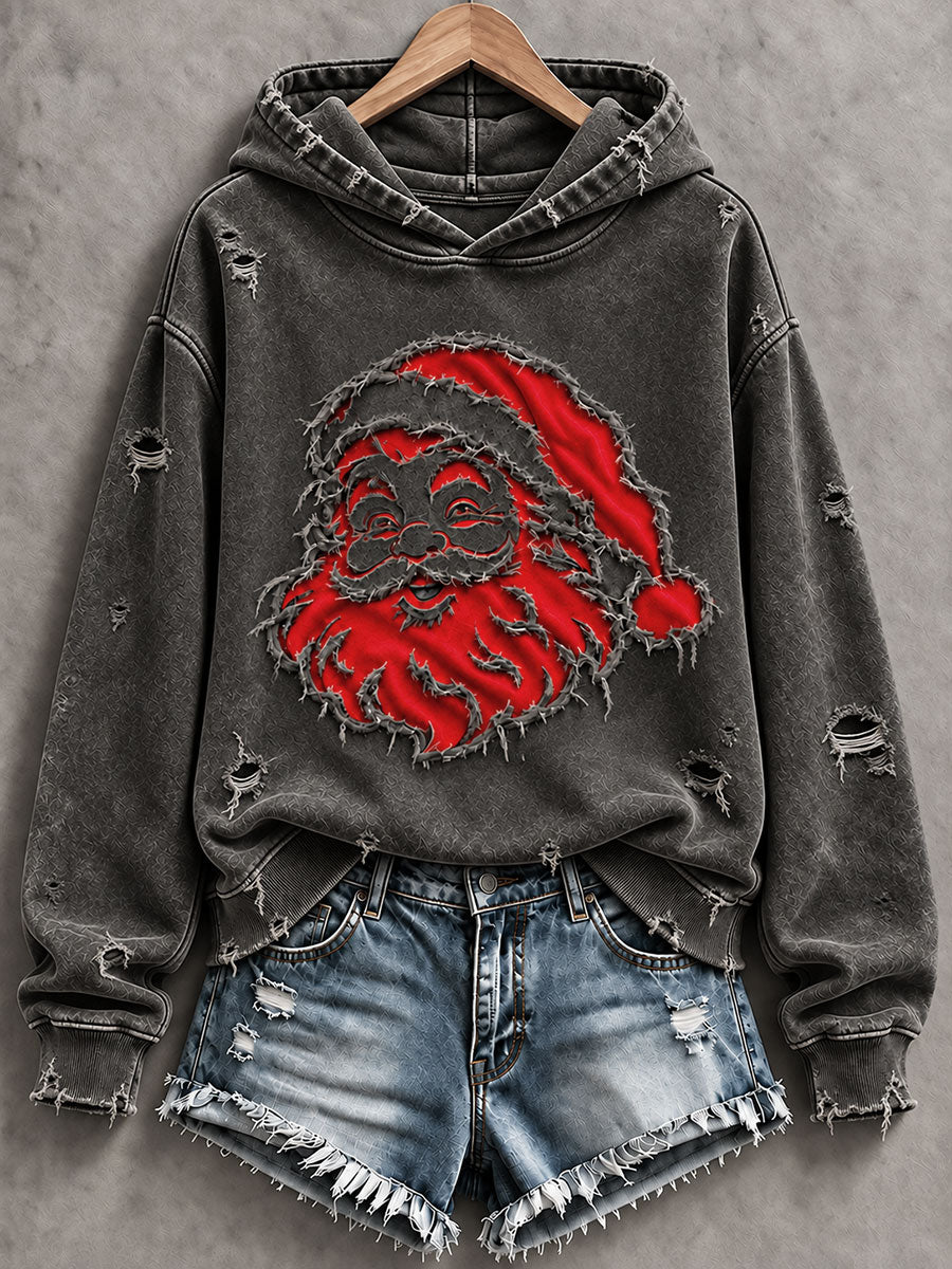 Women's  Vintage Christmas Tree  Art Regular Hoodie