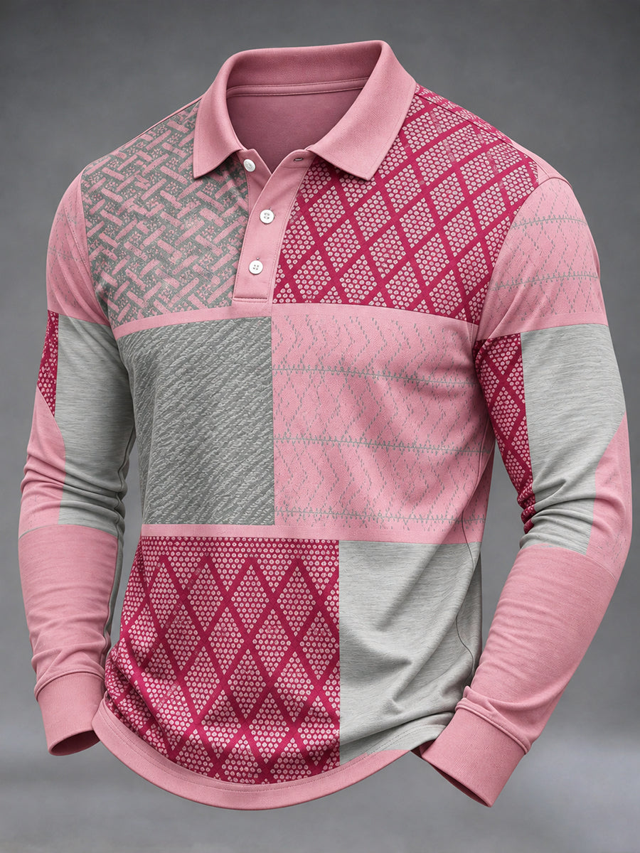 Men's Real Men Wear Pink Breast Cancer Awareness Long Sleeve Shirt