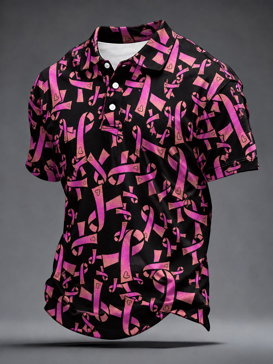 Men's Real Men Wear Pink Breast Cancer Awareness Shirt